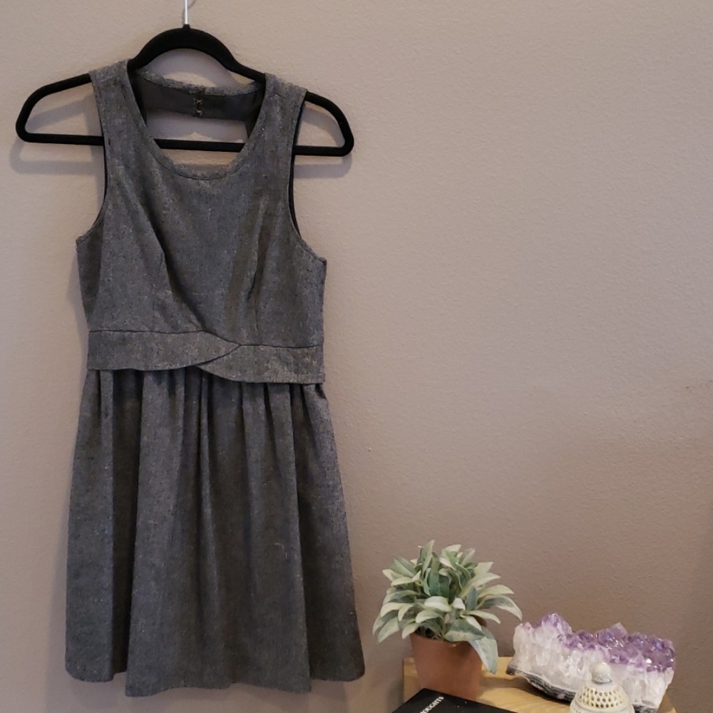 Structured tweed dress